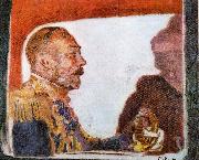 Walter Sickert King George V and Queen Mary oil painting